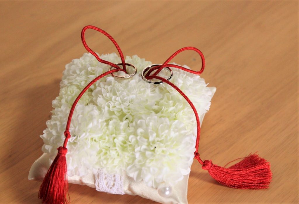 花嫁diy 和装にぴったり 手作りできる和のリングピロー 和婚コトノワ