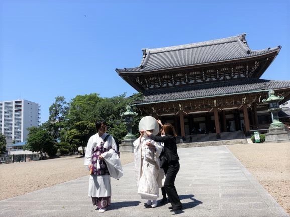 名古屋のお寺 東別院 での結婚式 和婚コトノワ